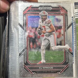 PRISM Football Card with Red and White Accents